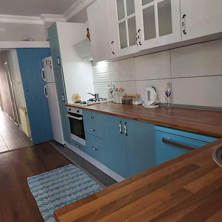 Mavi Panjurlu Ev Burhaniye